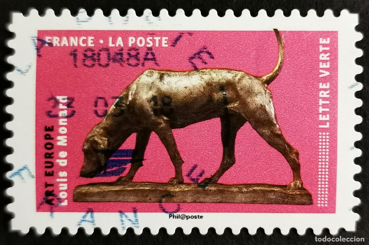 Sellos: Sello Francia 2018, Perros en el arte: Arte europeo, Sin Valor Facial Michel: FR 6954