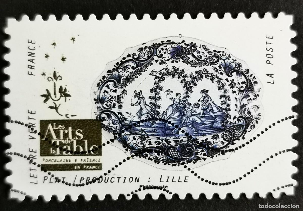 Sellos: Sello Francia 2018, Porcelana francesa: Plato / Producci&oacute;n: Lille, Sin Valor Facial Michel: FR 6960