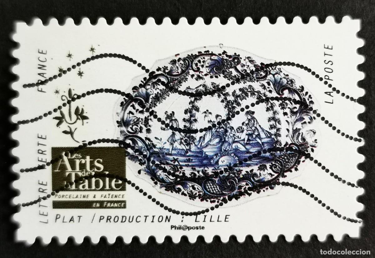 Sellos: Sello Francia 2018, Porcelana francesa: Plato / Producci&oacute;n: Lille, Sin Valor Facial Michel: FR 6960