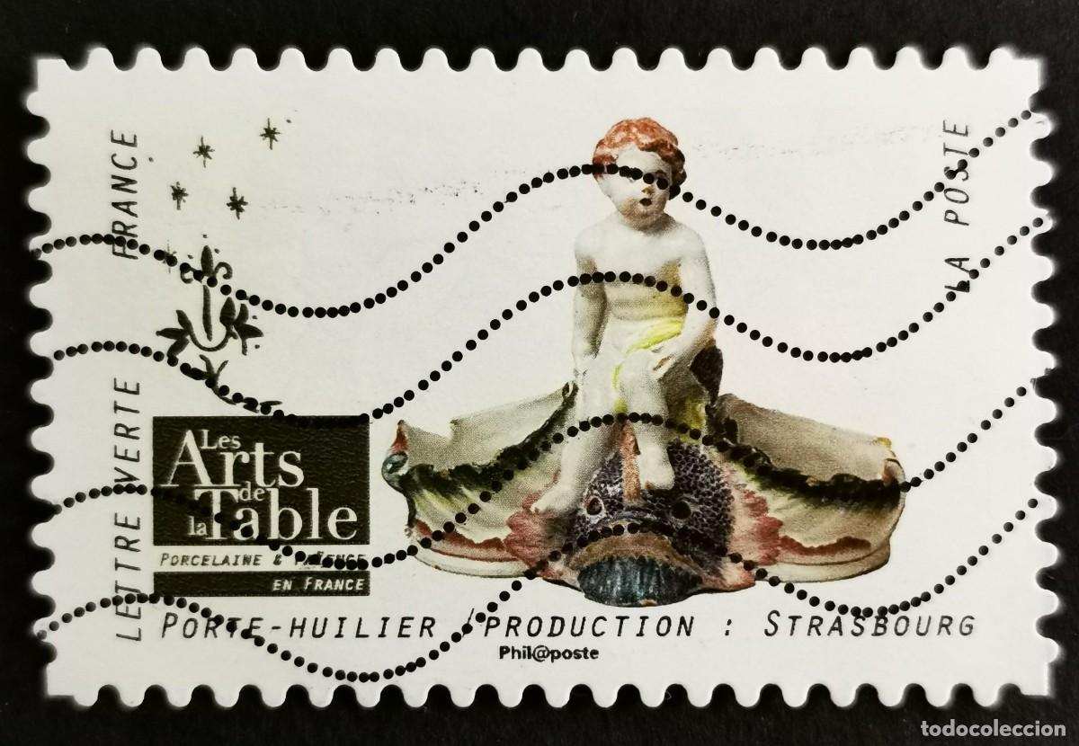 Sellos: Sello Francia 2018, Porcelana francesa: Porta vinagrera Estrasburg, Sin Valor Facial Michel: FR 6963