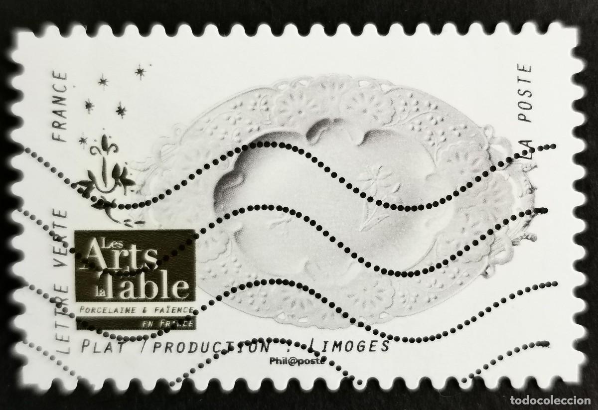 Sellos: Sello Francia 2018, Porcelana francesa: Plato / Producci&oacute;n: Limoge, Sin Valor Facial Michel: FR 6964