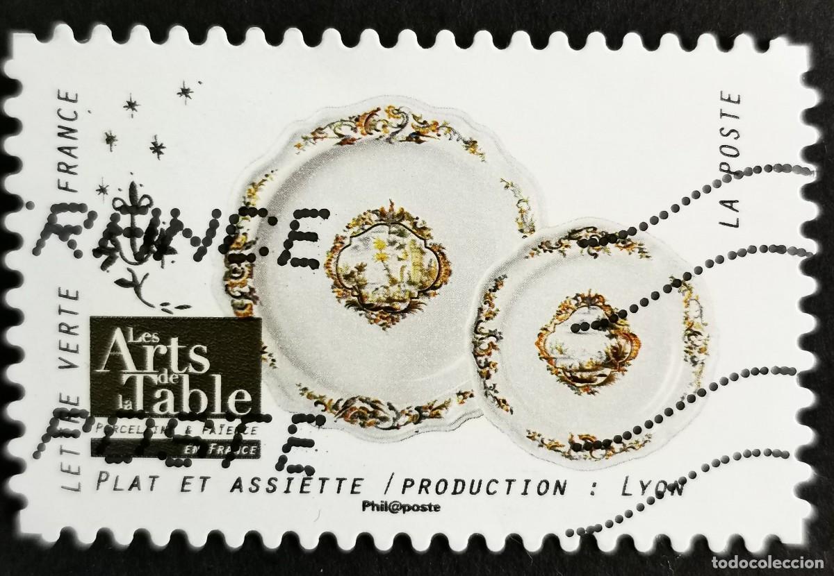 Sellos: Sello Francia 2018, Porcelana francesa: Plato y vajilla:Lyon, Sin Valor Facial Michel: FR 6968