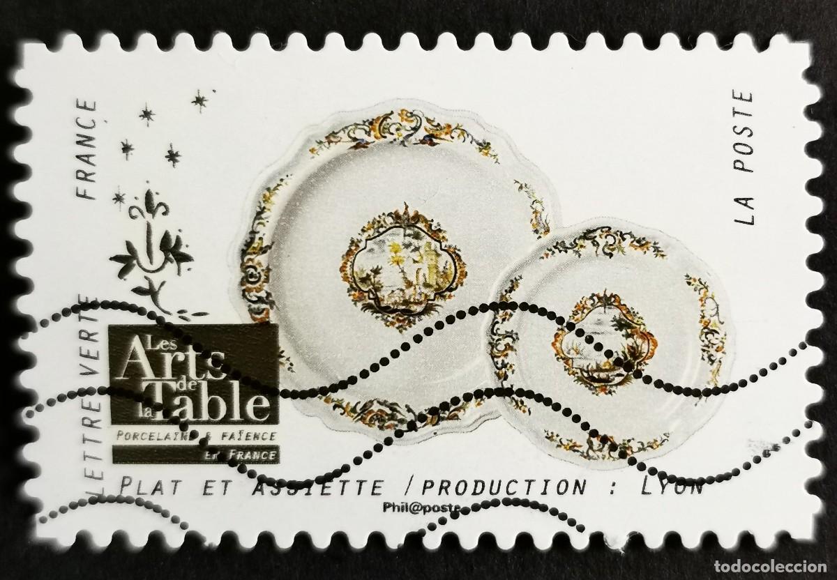 Sellos: Sello Francia 2018, Porcelana francesa: Plato y vajilla:Lyon, Sin Valor Facial Michel: FR 6968