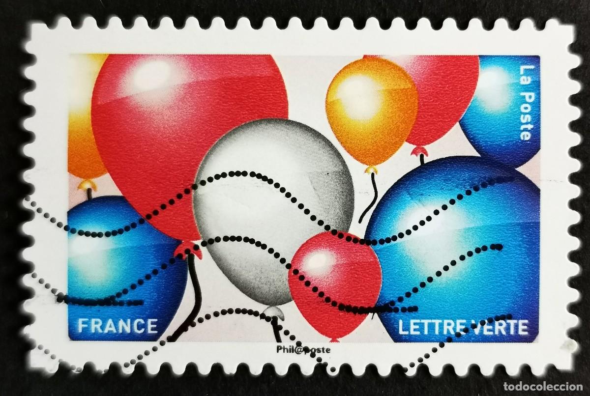Sellos: Sello Francia 2018, Emojis: Globos, Sin Valor Facial Michel: FR 7004