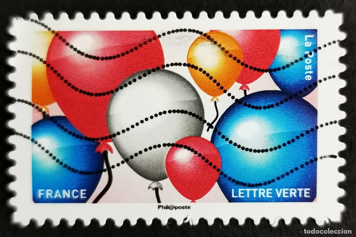 Sellos: Sello Francia 2018, Emojis: Globos, Sin Valor Facial Michel: FR 7004