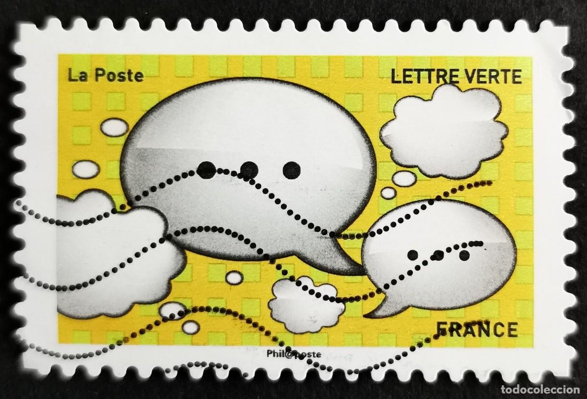 Sellos: Sello Francia 2018, Emojis: Burbujas, Sin Valor Facial Michel: FR 7014