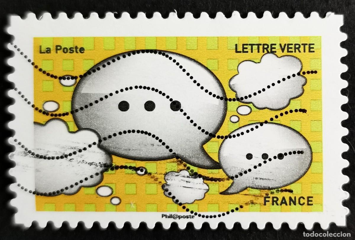 Sellos: Sello Francia 2018, Emojis: Burbujas, Sin Valor Facial Michel: FR 7014