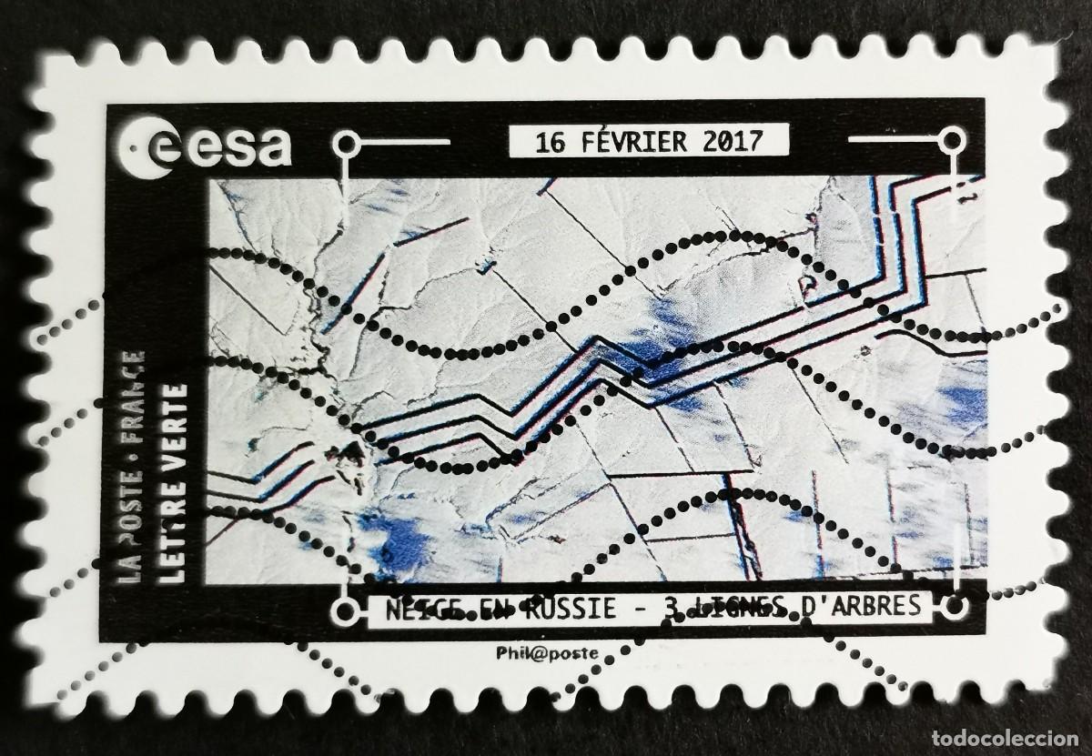 Sellos: Sello Francia 2018,Vistas Estaci&oacute;n Espacial : Nieve en Rusia, Sin Valor Facial Michel: FR 7018