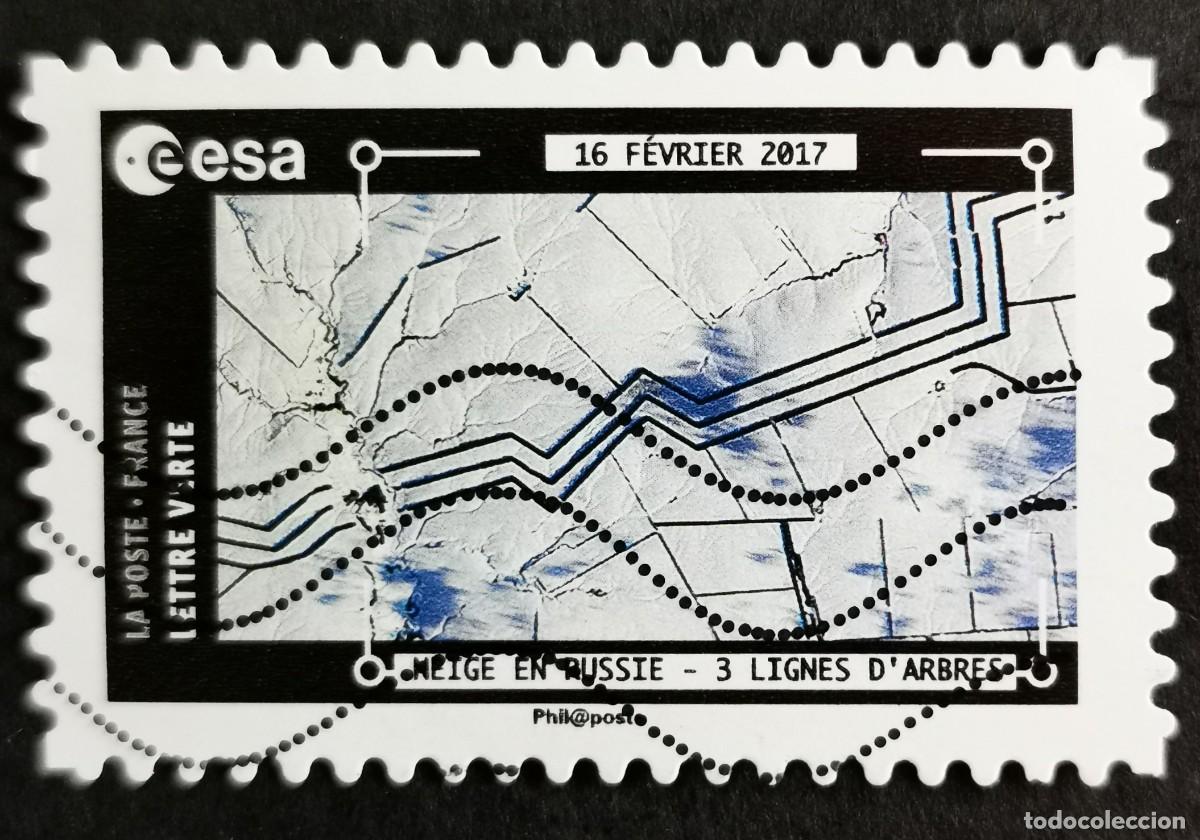 Sellos: Sello Francia 2018,Vistas Estaci&oacute;n Espacial : Nieve en Rusia, Sin Valor Facial Michel: FR 7018