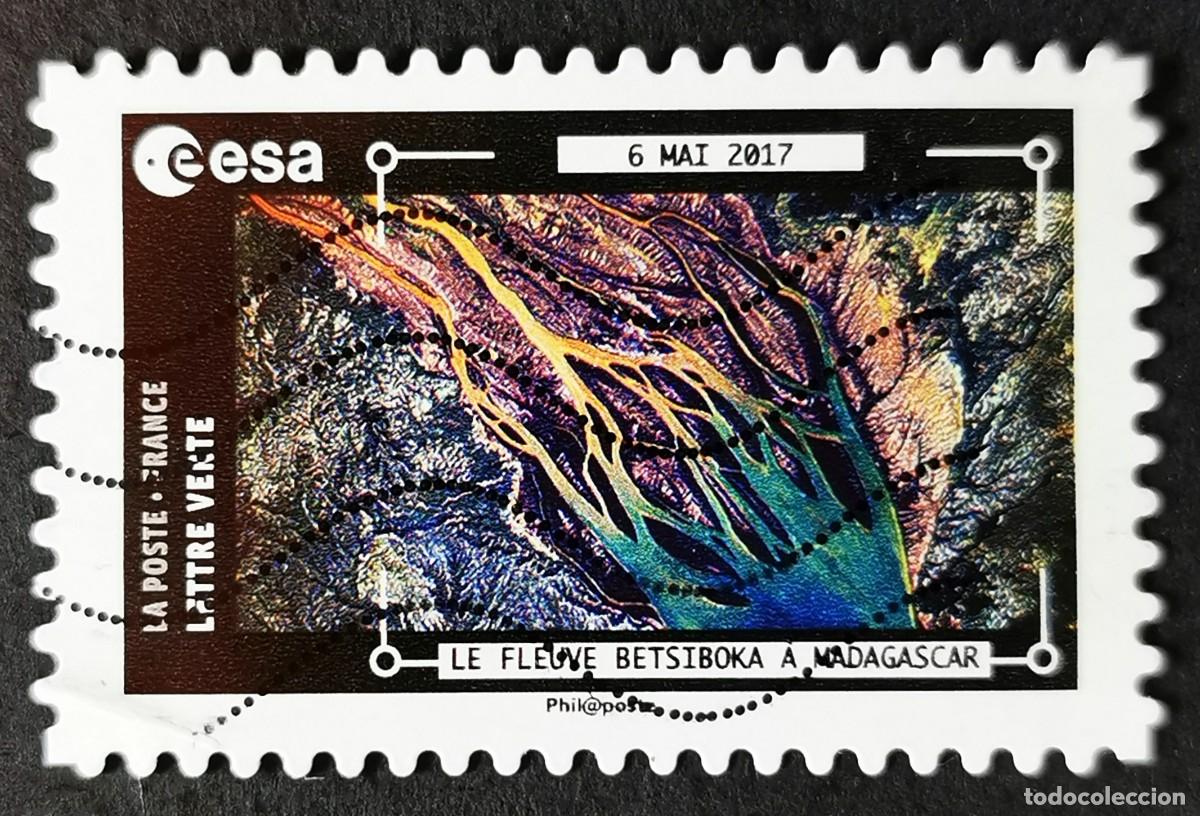 Sellos: Sello Francia 2018,Vistas Estaci&oacute;n Espacial :R&iacute;o Betsiboka, Madaga, Sin Valor Facial Michel: FR 7020