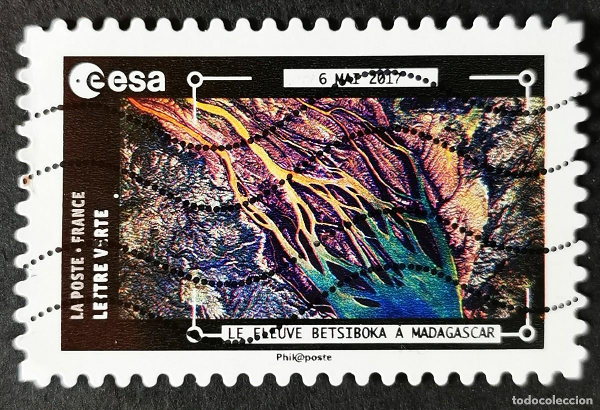 Sellos: Sello Francia 2018,Vistas Estaci&oacute;n Espacial :R&iacute;o Betsiboka, Madaga, Sin Valor Facial Michel: FR 7020