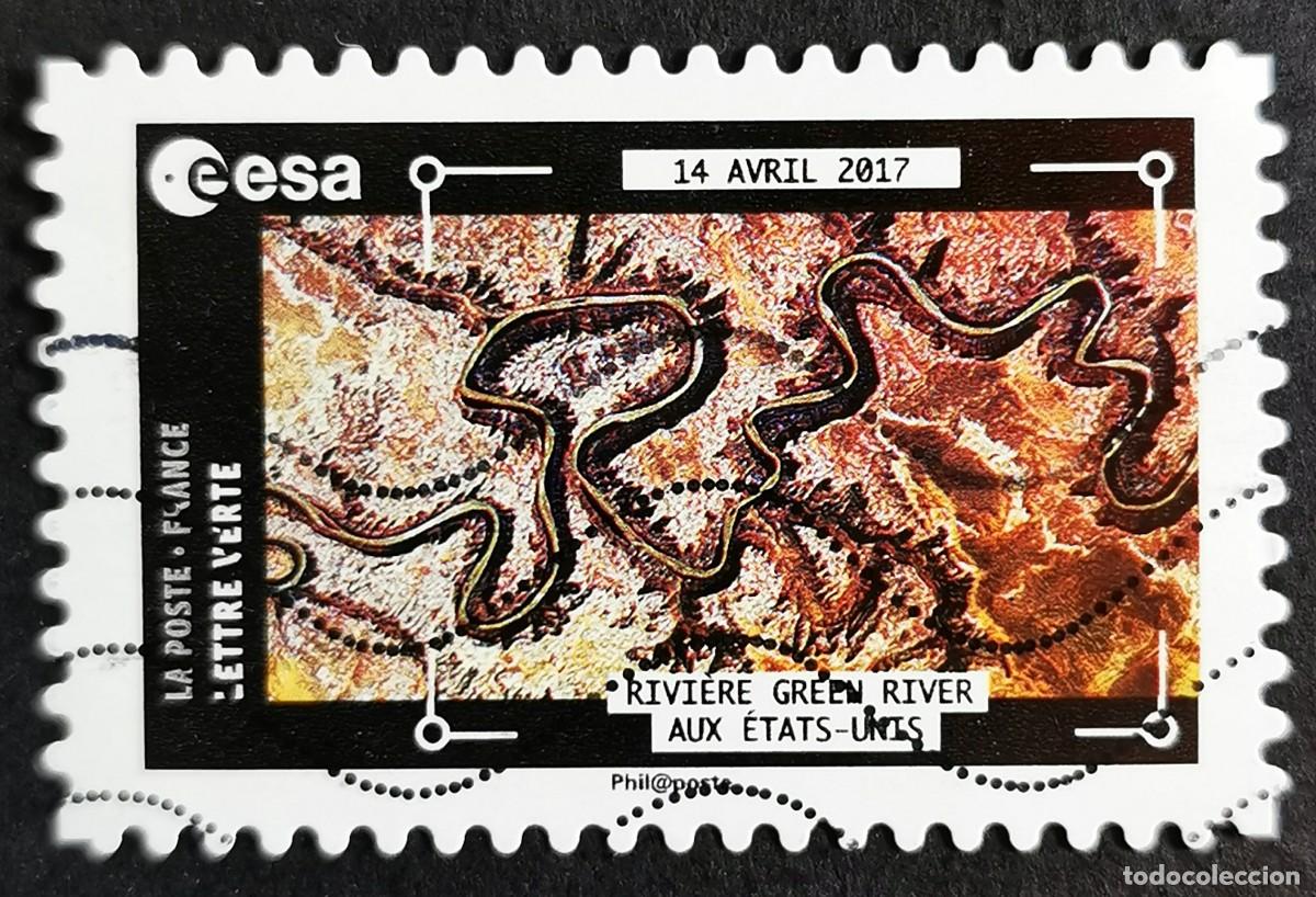 Sellos: Sello Francia 2018,Vistas Estaci&oacute;n Espacial: Green River, Utah, US, Sin Valor Facial Michel: FR 7022