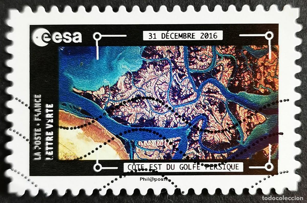 Sellos: Sello Francia 2018,Vistas Estaci&oacute;n Espacial: Islas Golfo P&eacute;rsico, Sin Valor Facial Michel: FR 7023