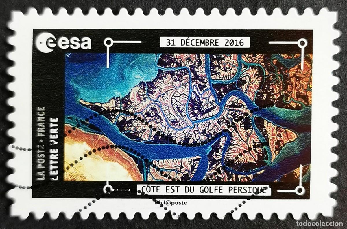 Sellos: Sello Francia 2018,Vistas Estaci&oacute;n Espacial: Islas Golfo P&eacute;rsico, Sin Valor Facial Michel: FR 7023