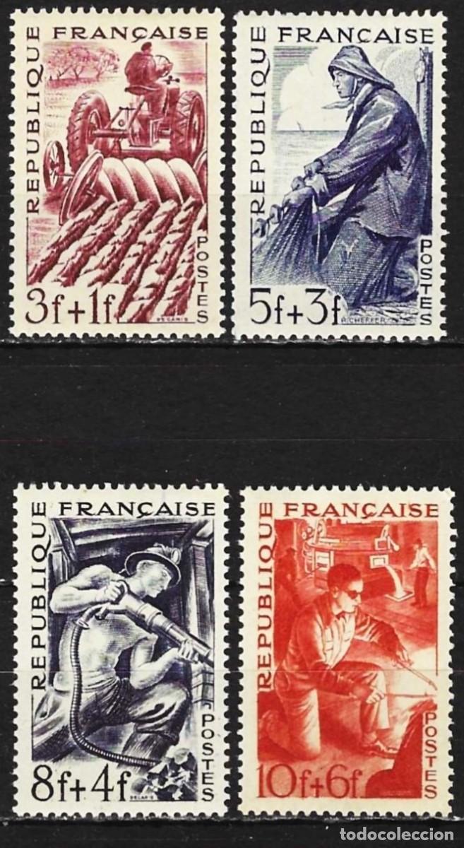Sellos: Francia 1949 - Mi 834 a 837 - YT 823 a 826 - Las profesiones - MNH** ( Serie completa )