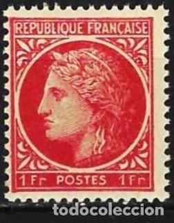 Sellos: Francia 1945 - Mi 681 - YT 676 - Ceres de Mazelin - MNH**