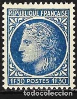 Sellos: Francia 1947 - Mi 789 - YT 678 - Ceres de Mazelin - MNH**