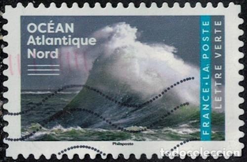 Sellos: Francia 2025 Oblit&eacute;r&eacute; Used Oc&eacute;ans Oc&eacute;an Atlantique Nord 1 SU