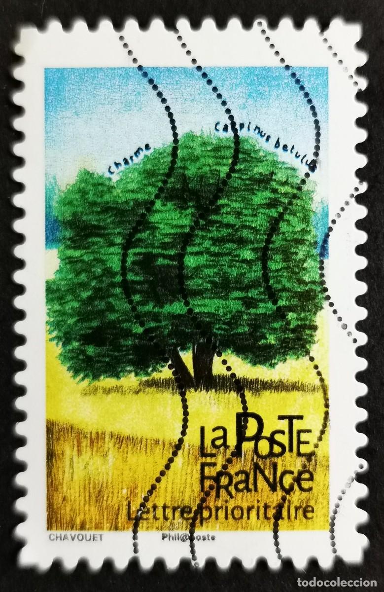 Sellos: Sello Francia 2018,&Aacute;rboles: Encanto (Carpinus betulus), Sin Valor Facial Michel: FR 7091
