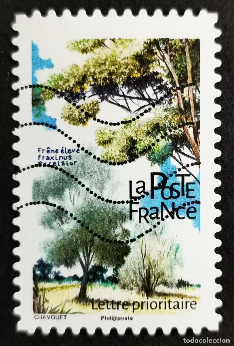 Sellos: Sello Francia 2018,&Aacute;rboles: Fresno alto (Fraxinus excelsior), Sin Valor Facial Michel: FR 7093
