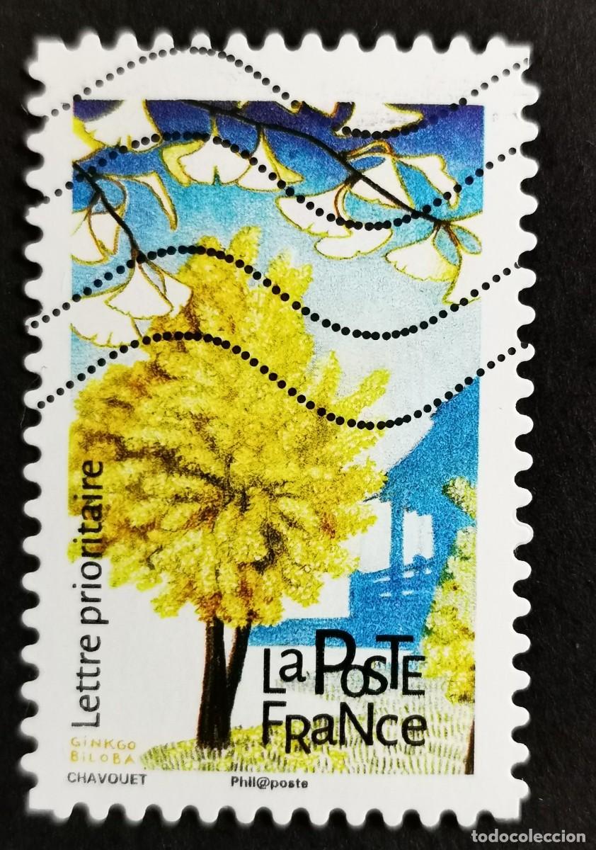 Sellos: Sello Francia 2018,&Aacute;rboles: Ginkgo bilobat, Sin Valor Facial Michel: FR 7097