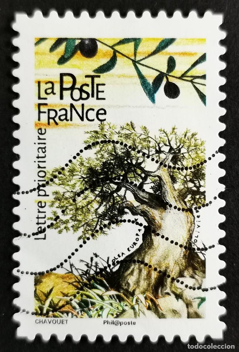 Sellos: Sello Francia 2018,&Aacute;rboles: Olivo (Olea europaea), Sin Valor Facial Michel: FR 7098