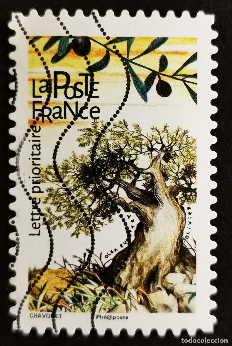 Sellos: Sello Francia 2018,&Aacute;rboles: Olivo (Olea europaea), Sin Valor Facial Michel: FR 7098