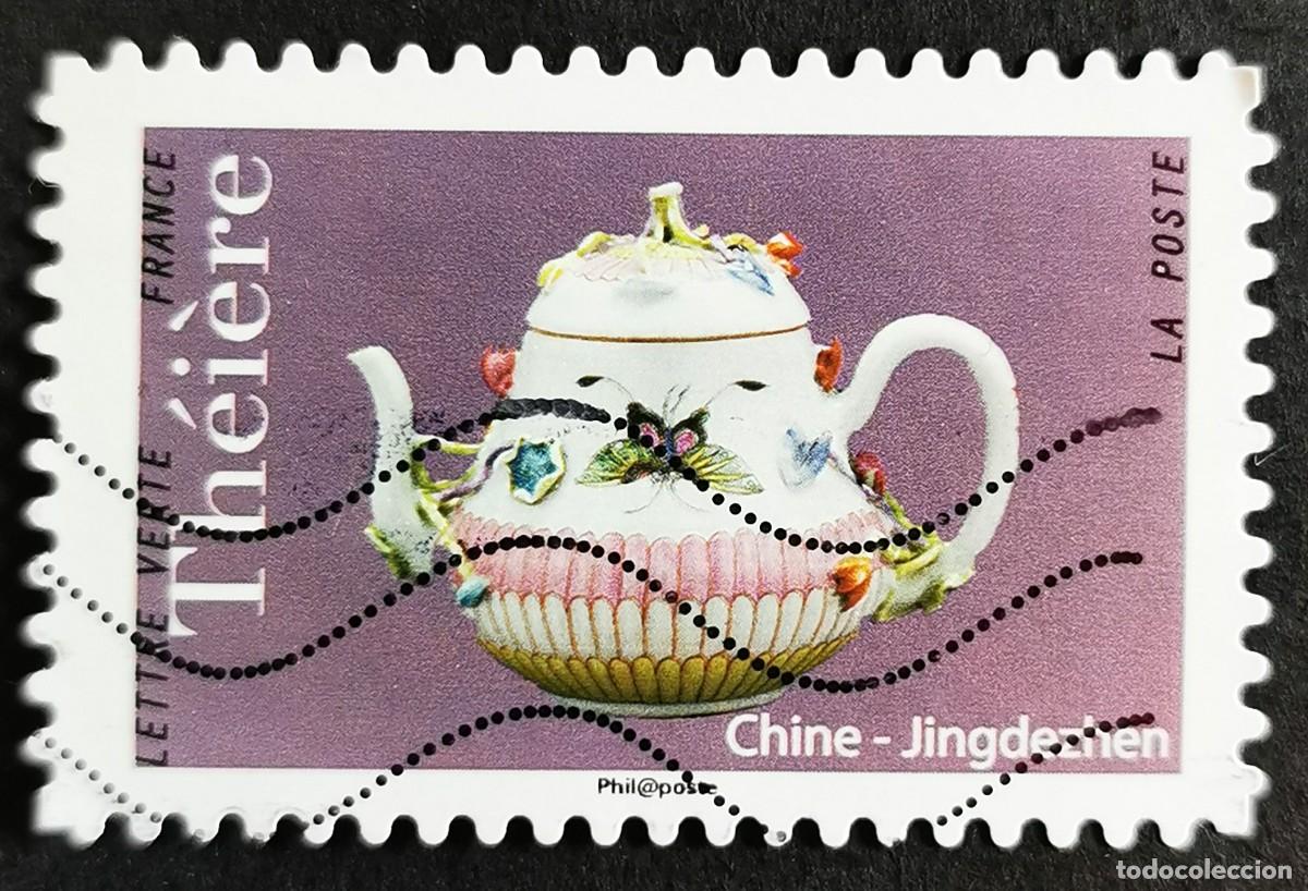 Sellos: Sello Francia 2018,Teteras:Tetera china de Jingdezhen, Sin Valor Facial Michel: FR 7105