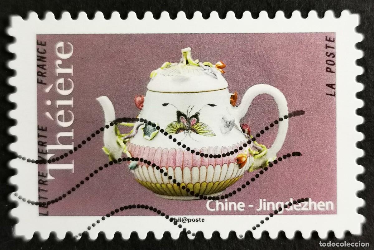 Sellos: Sello Francia 2018,Teteras:Tetera china de Jingdezhen, Sin Valor Facial Michel: FR 7105