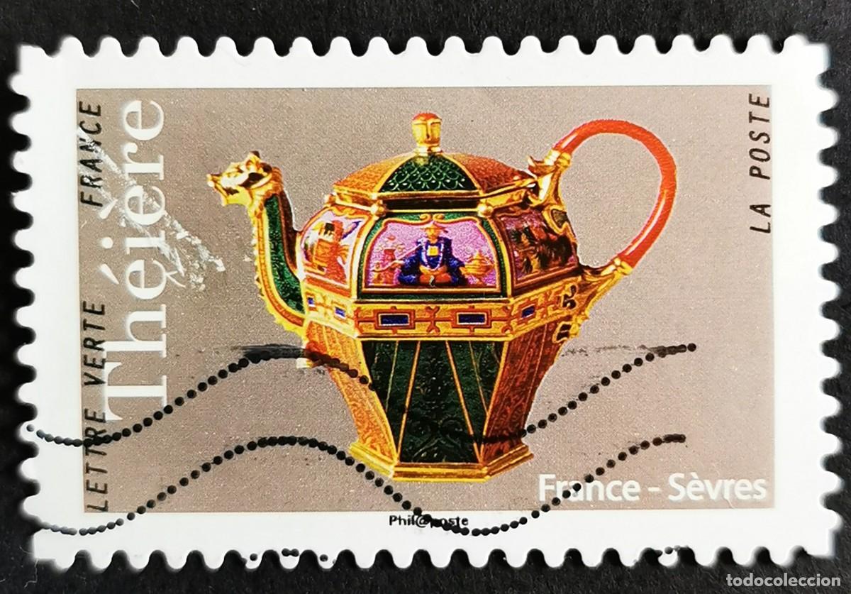 Sellos: Sello Francia 2018,Teteras:Tetera de S&egrave;vres, Francia, Sin Valor Facial Michel: FR 7106