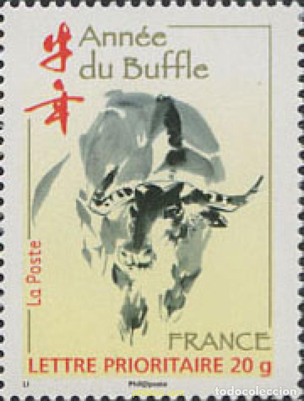 Sellos: 222870 MNH FRANCIA 2009 A&Ntilde;O LUNAR CHINO - A&Ntilde;O DEL BUEY
