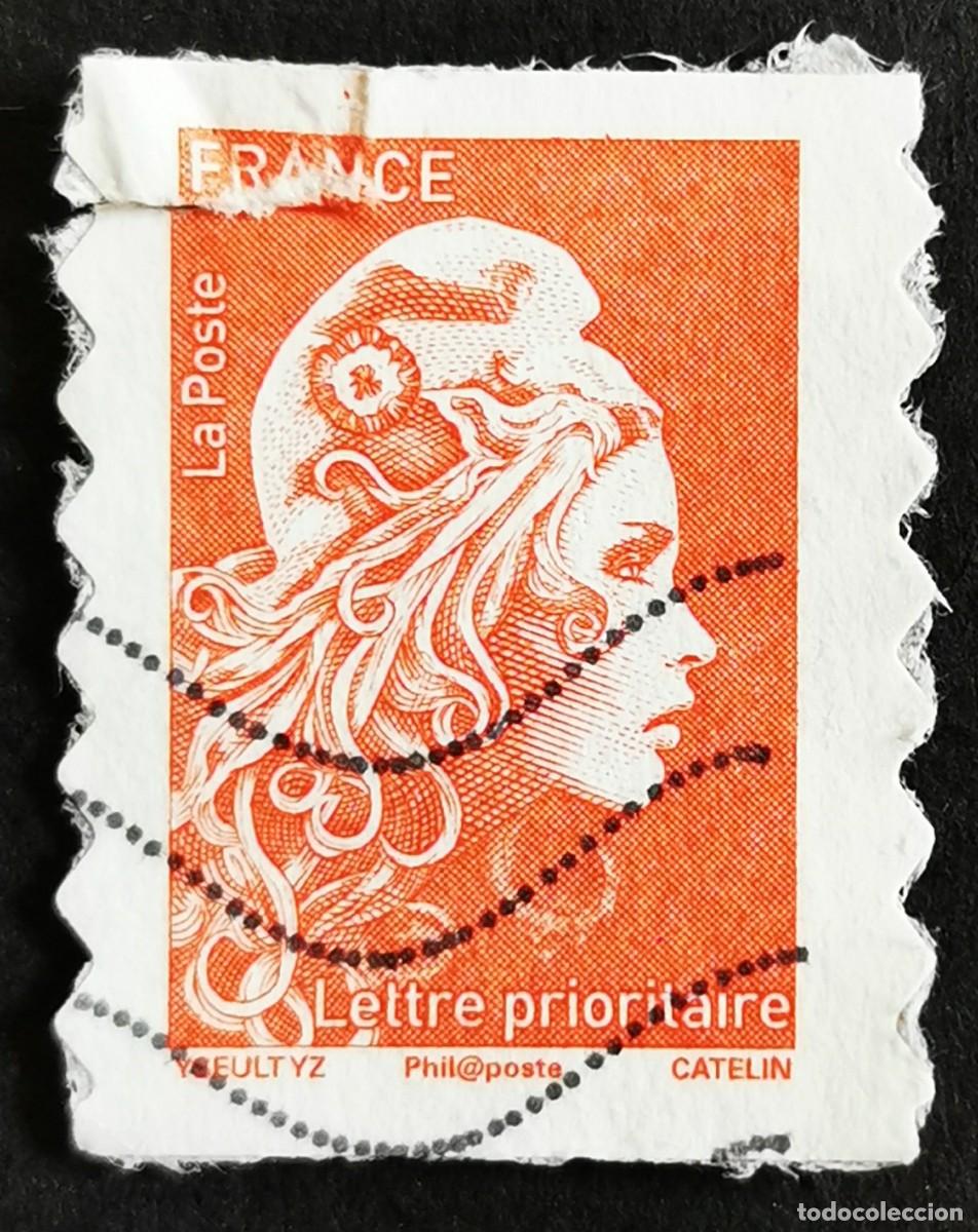 Sellos: Sello Francia 2018, Marianne la Comprometida, Sin Valor Facial Michel: FR 7084IBcy