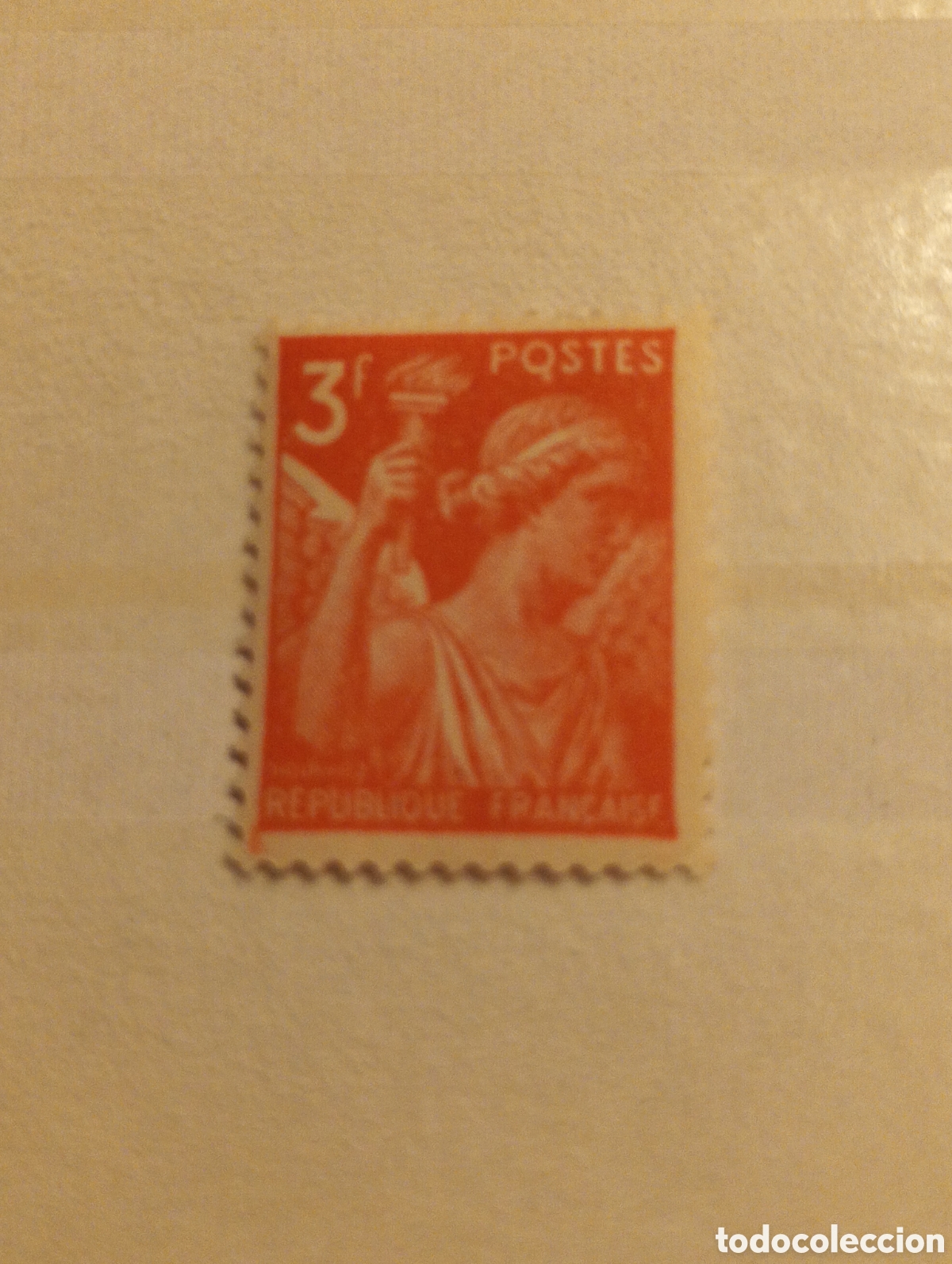 Sellos: Sello Francia #YT0655 MNH 1944 Iris Rainbow Messenger Diosa Antorcha nuevo con goma