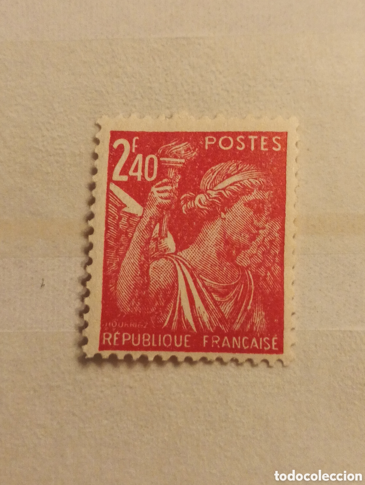 Sellos: Sello Francia #YT0653 MNH 1944 Iris Rainbow Messenger Diosa Antorcha nuevo con goma