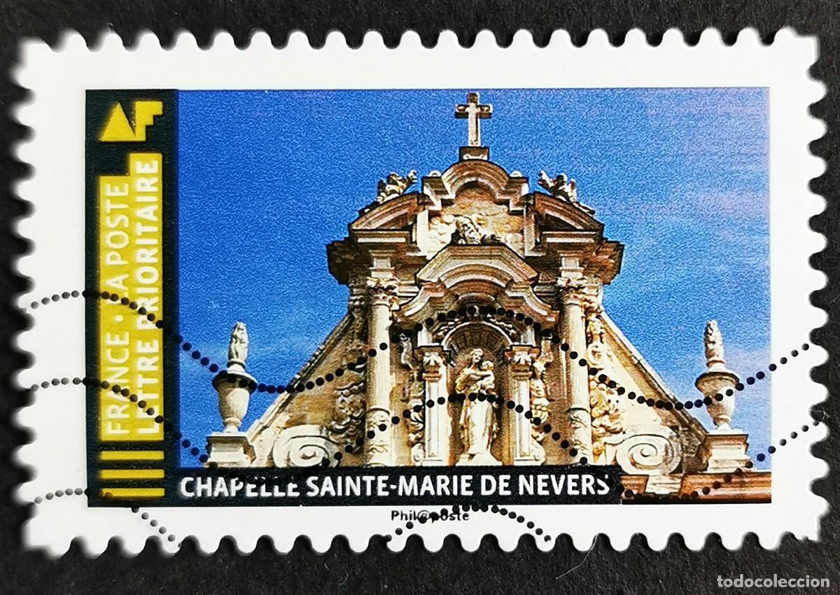 Sellos: Sello Francia 2019,Obras maestras:Capilla de Santa Mar&iacute;a, Nevers, Sin Valor Facial Michel: FR 7247I