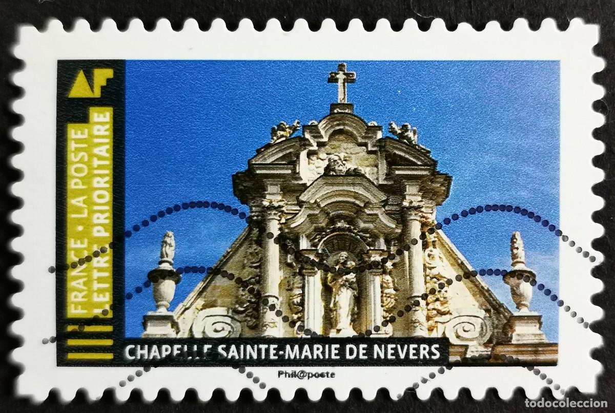 Sellos: Sello Francia 2019,Obras maestras:Capilla de Santa Mar&iacute;a, Nevers, Sin Valor Facial Michel: FR 7247I