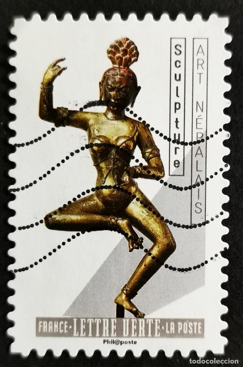 Sellos: Sello Francia 2019,Desnudo femenino: Estatuilla nepal&iacute;, Sin Valor Facial Michel: FR 7295