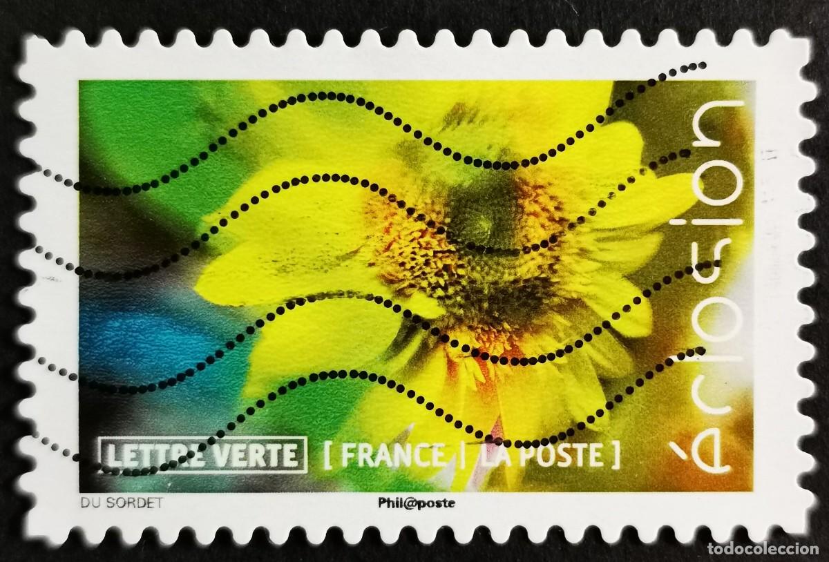 Sellos: Sello Francia 2019,Flores en flor: Girasol, Sin Valor Facial Michel: FR 7309