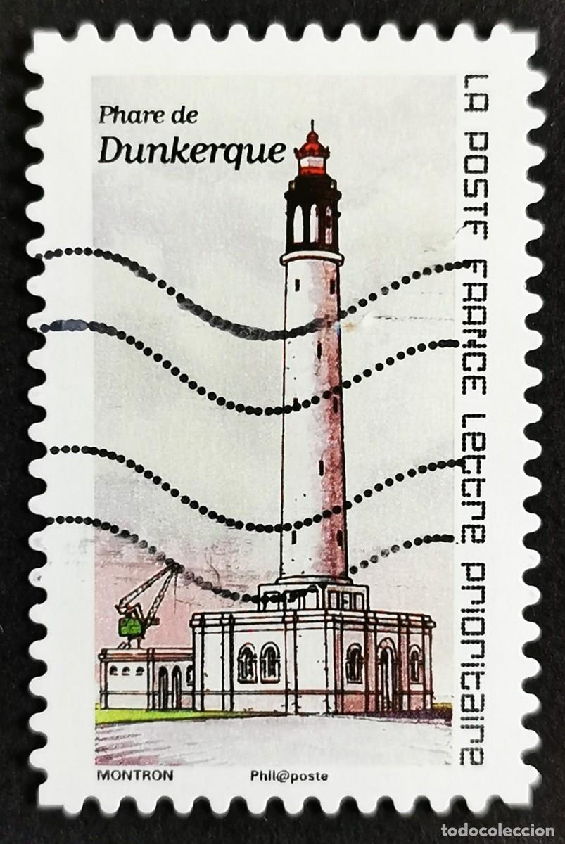 Sellos: Sello Francia 2019, Faro de Dunkerque, Sin Valor Facial Michel: FR 7375