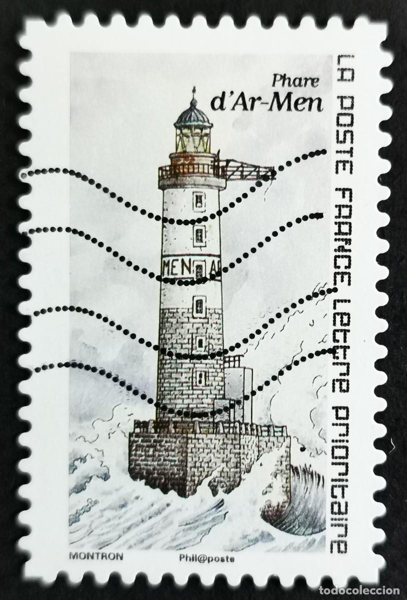 Sellos: Sello Francia 2019, Faro de Ar-Men, Sin Valor Facial Michel: FR 7379