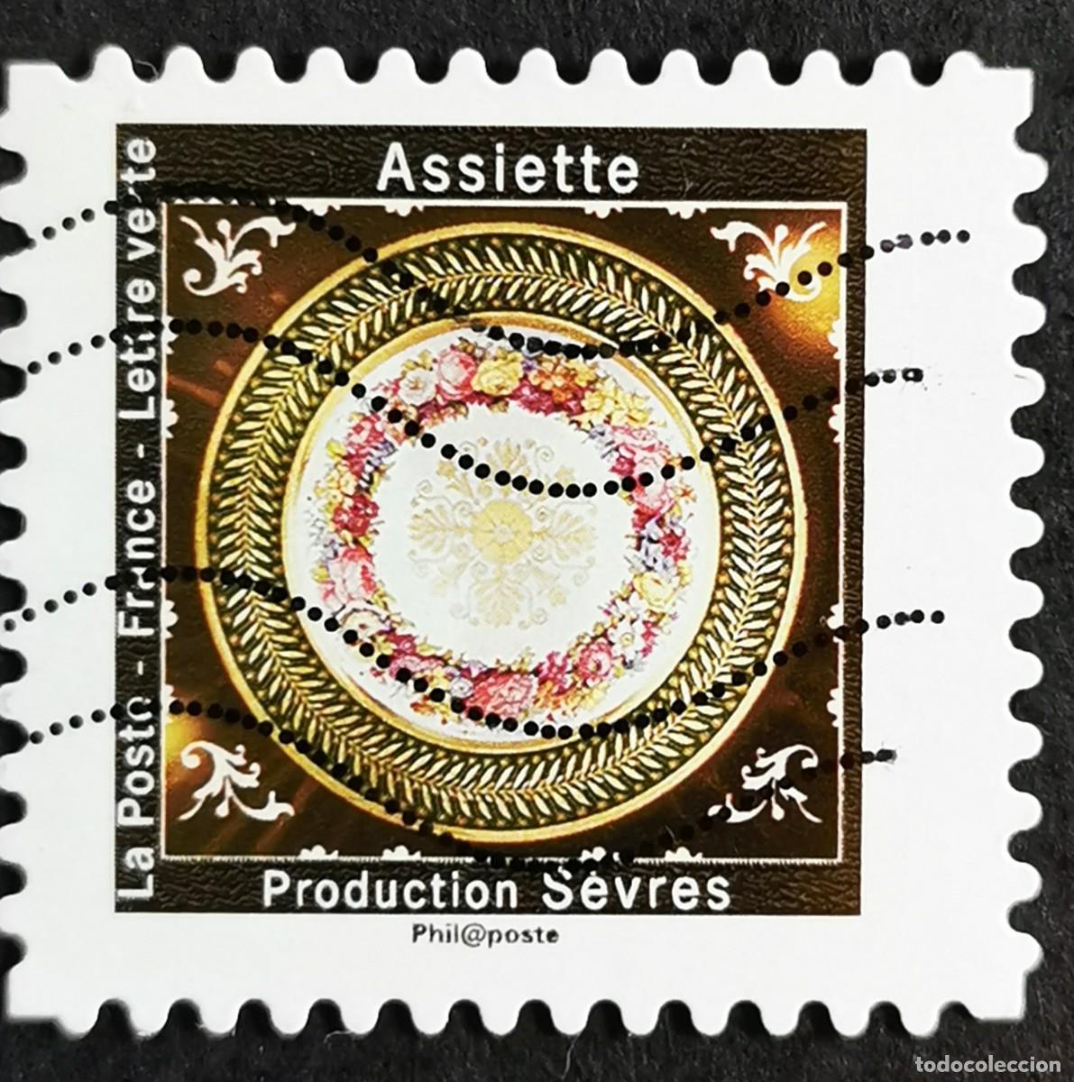 Sellos: Sello Francia 2019, Plato de cer&aacute;mica de S&egrave;vres, Sin Valor Facial Michel: FR 7459