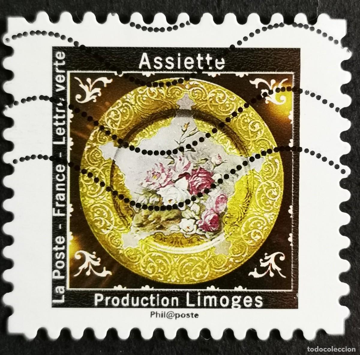 Sellos: Sello Francia 2019, Plato de cer&aacute;mica de Limoges, Sin Valor Facial Michel: FR 7467