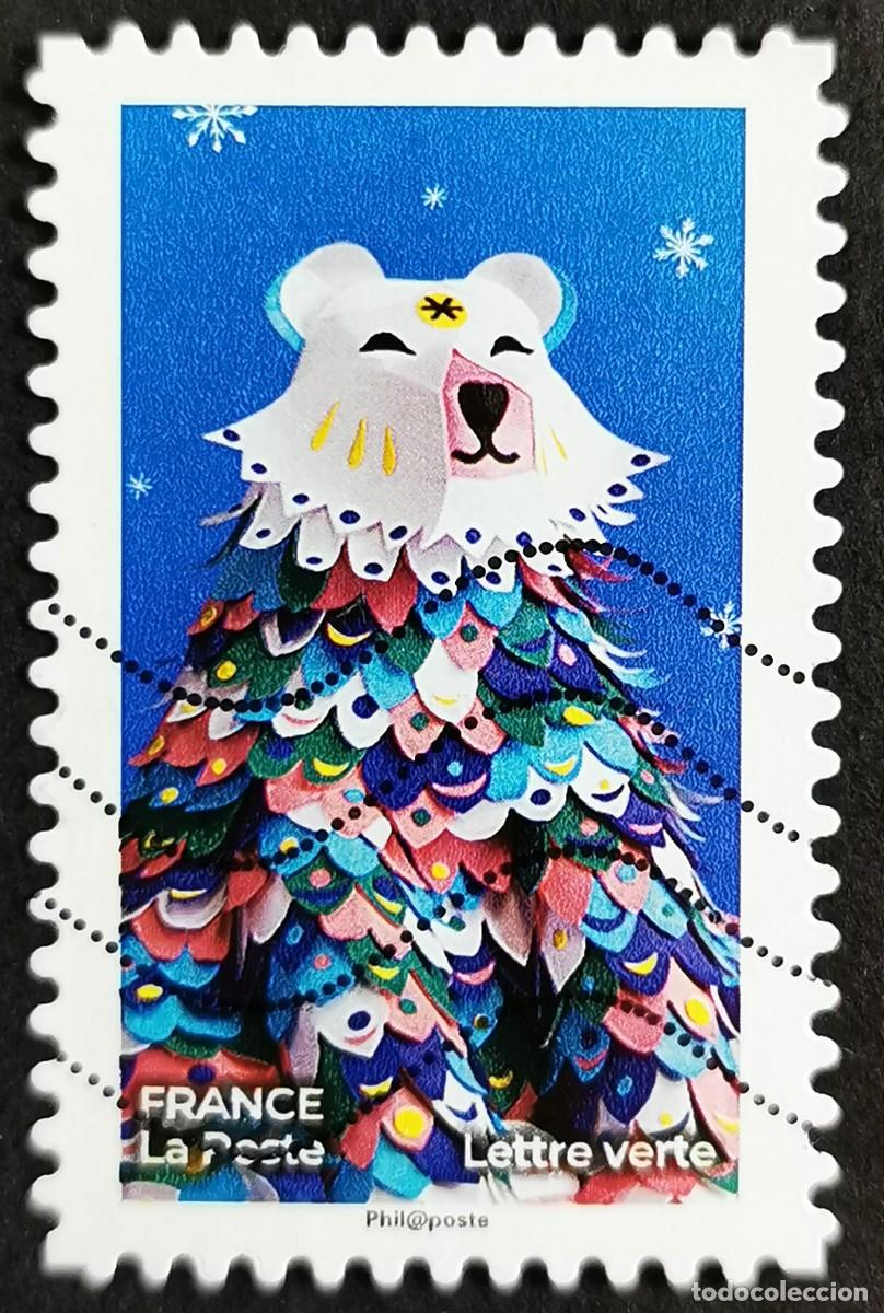 Sellos: Sello Francia 2019, Sellos navide&ntilde;os 2019 Oso polar (vertical), Sin Valor Facial Michel: FR 7477