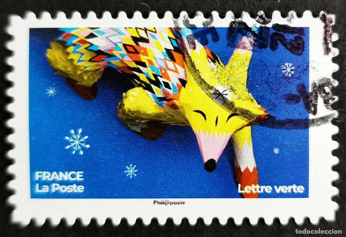 Sellos: Sello Francia 2019, Sellos navide&ntilde;os 2019 Cabeza de zorro, Sin Valor Facial Michel: FR 7485