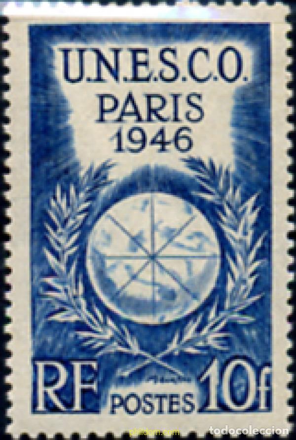 Sellos: 121005 MNH FRANCIA 1946 CONFERENCIA DE LA UNESCO