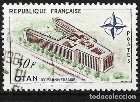 Sellos: Francia 1959 - Mi 1272 - YT 1228 - Edificio de la OTAN en Paris