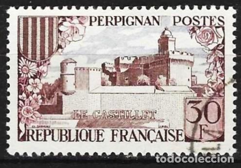 Sellos: Francia 1959 - Mi 1269 - YT 1222 - Turismo : Perpignan