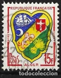 Sellos: Francia 1959 - Mi 1239 - YT 1195 - Escudo de armas de Argel