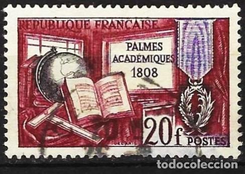 Sellos: Francia 1959 - Mi 1229 - YT 1190 - Las Palmas Acad&eacute;micas