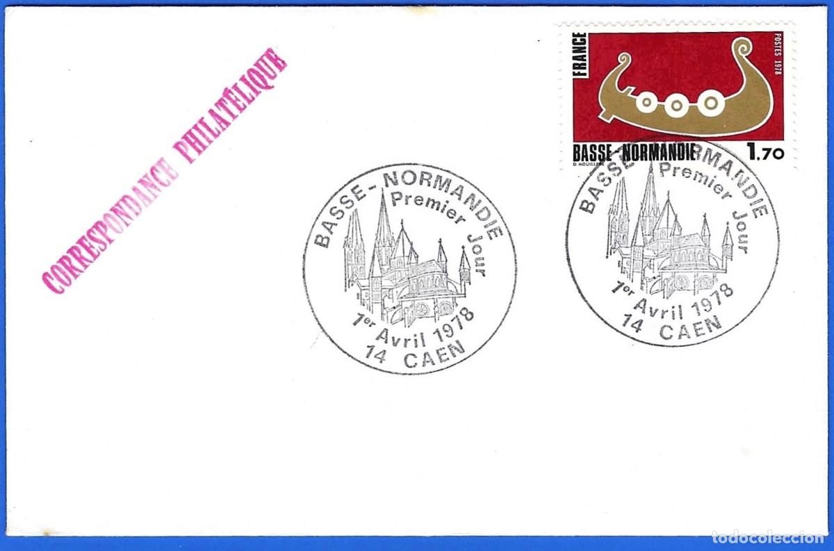 Sellos: Francia 1978 - FDC : Mi 2091 - YT 1993 - Regi&oacute;n de Baja Normand&iacute;a